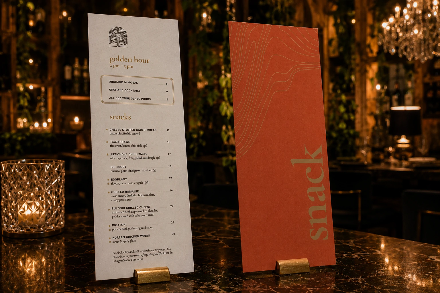 Orchard Restaurant branded guest-facing touchpoint