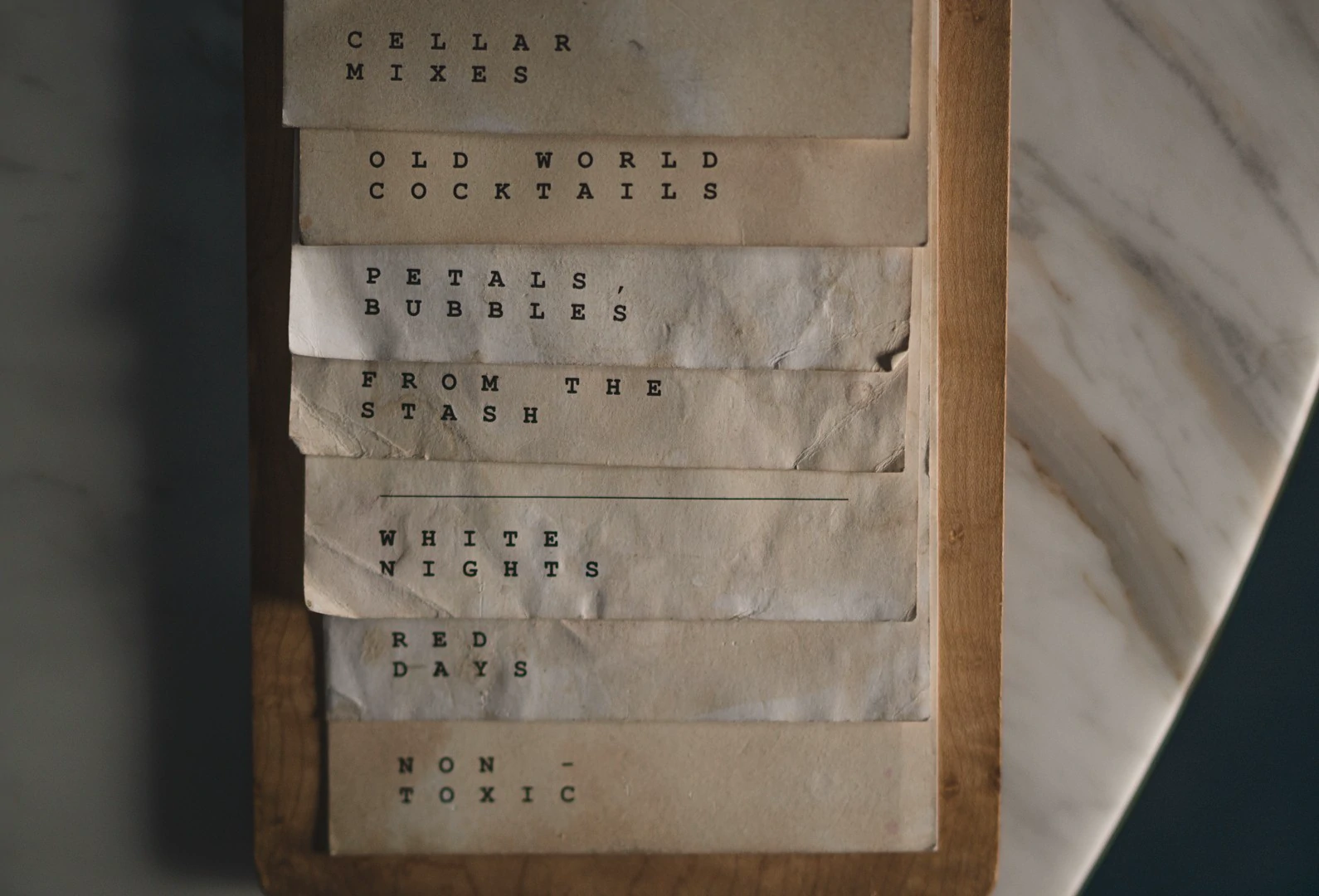 Shelter Cocktail Bar brand system surface