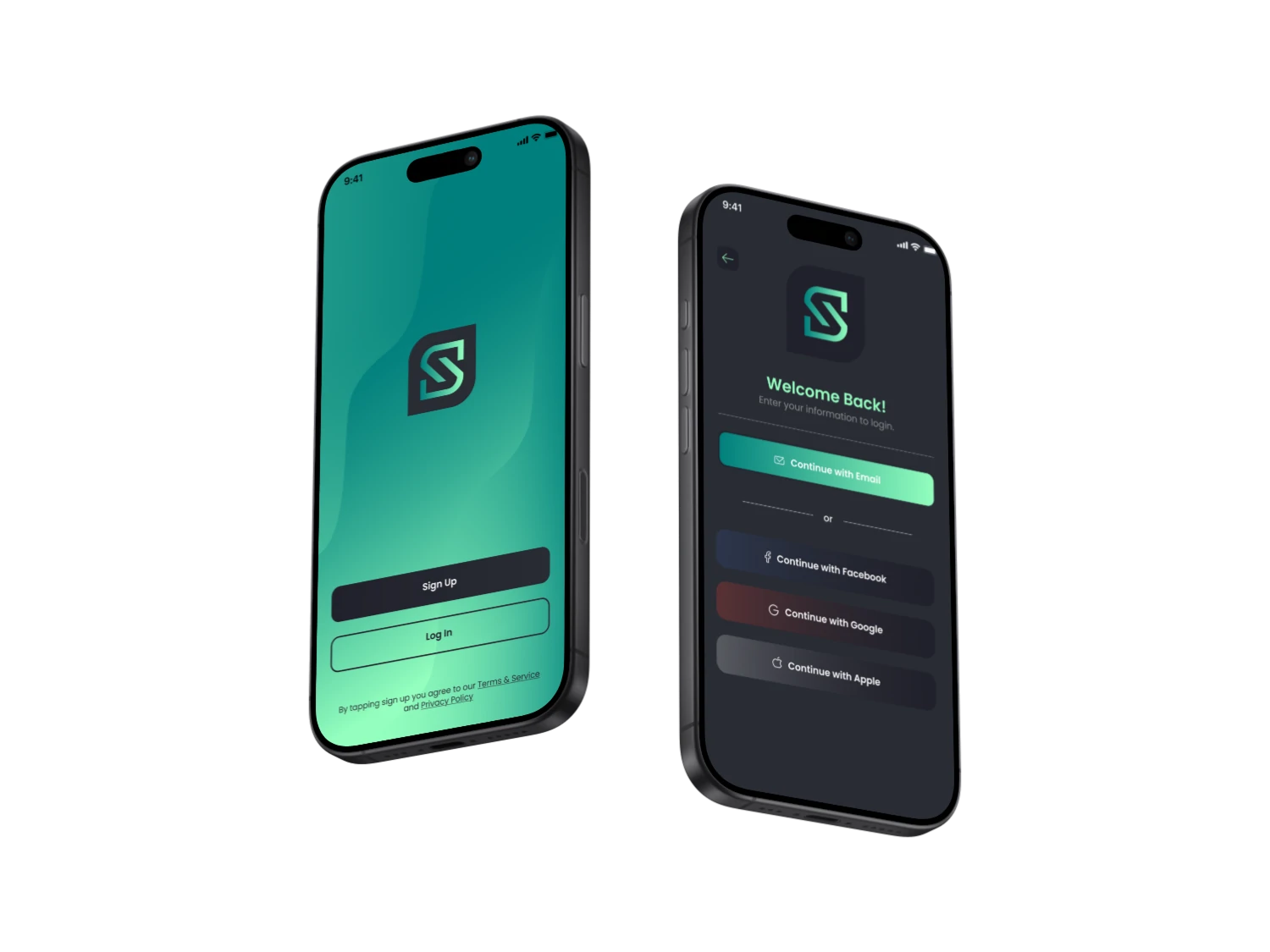 S.W.A.G. onboarding mobile mockups
