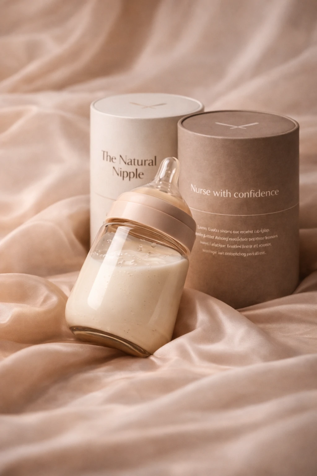 The Natural Nipple product and packaging portrait composition